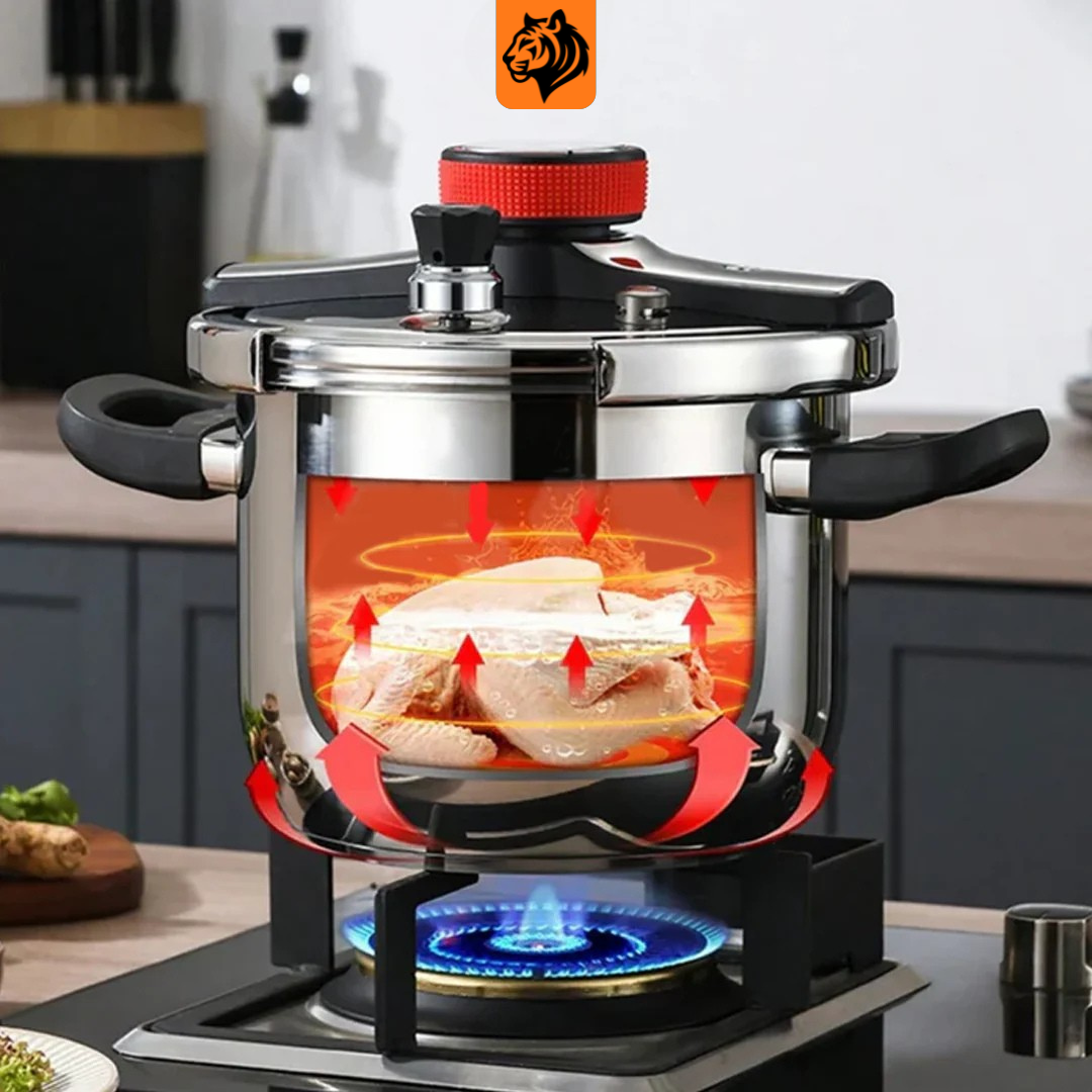 Panela de Pressão Anti-Explosão + BRINDE: Kit Utensílios