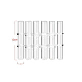 Conjunto Vaso de Tubo Ajustável de Vidro Transparente | GlassGlow