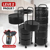 [LEVE 2 PAGUE 1] Fruteira Articulada de Aço Inox Rotativa + BRINDE: Kit de Utensílios de Cozinha