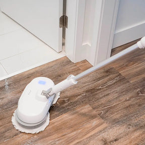 Mop Elétrico + BRINDES: Módulos de Limpeza e Tanque Suporte