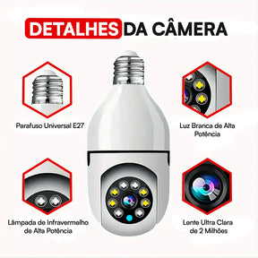[LEVE 4 PAGUE 1] Câmeras 360° de Segurança 4K - Máxima Segurança e Praticidade