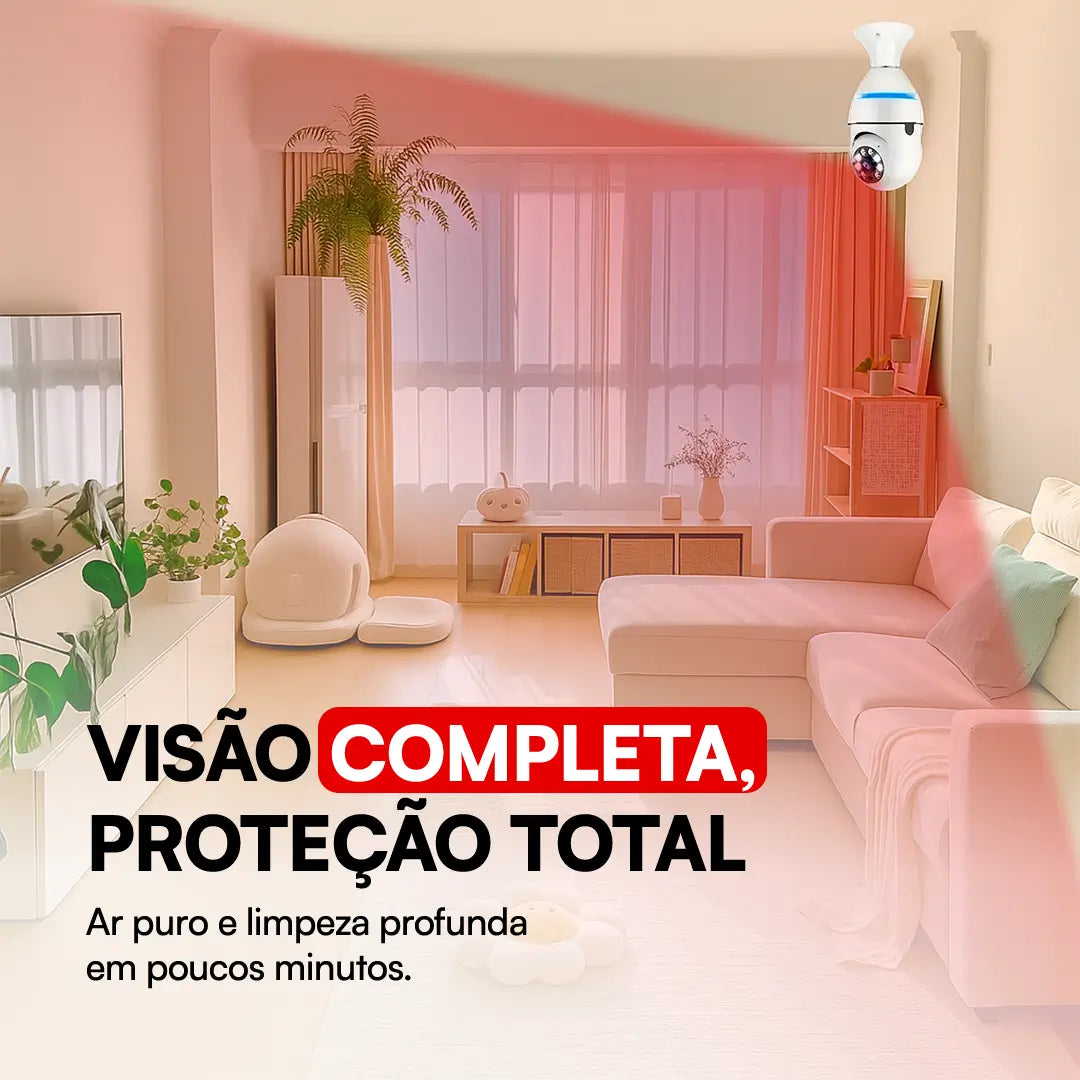 [LEVE 4 PAGUE 1] Câmeras 360° de Segurança 4K - Máxima Segurança e Praticidade