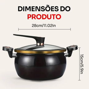[LEVE 2 PAGUE 1] Panelas de Aço Inox Duble Anti Explosões 8 em 1 + Kit de Utensílios | ÚLTIMAS UNIDADES!