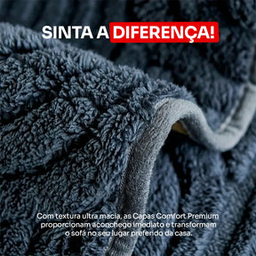 [LEVE 2 PAGUE 1] Capa Comfort Universal Premium para Sofá + BRINDE: Almofadas Comfort